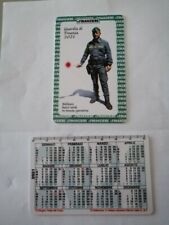 Calendario tascabile plastificato Guardia di Finanza anno 2021 - Basco verde GdF