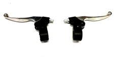 SET LEVE MANIGLIA FRENO TRIKKE T12 NERO E CROMATO ROADSTER SCOOTER 