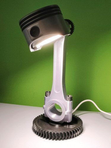 Lampada scrivania pistone - lampada,