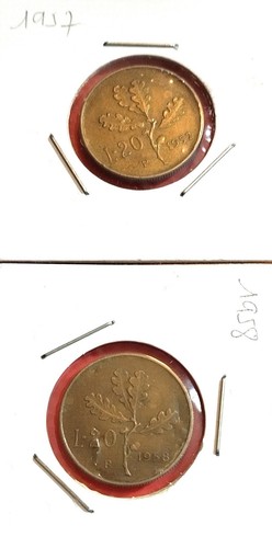 Italie 20 lire 1957 1986 - 20,