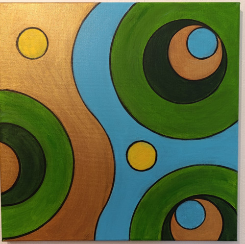 Quadro moderno astratto - , su