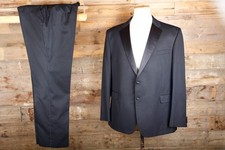 Tuta da pranzo smoking M&S 50L 44W 33L lana nera