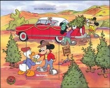 Redonda 1980 Disney Alberi di Natale Topolino Paperino Cartoni Animati m/s MNH