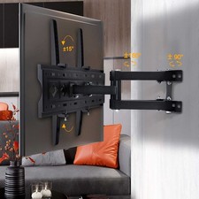 TANBURO Supporto TV da Parete 37-80 Pollici Schermo Porta TV Girevole Inclinabile