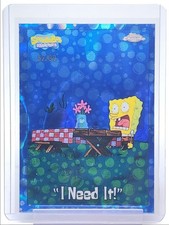 "NE HO BISOGNO!" 2025 TOPPS CROMO SPONGEBOB SQUAREPANTS RIFRATTORE A BOLLE /99 Q4920