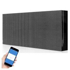 INSEGNA LUMINOSA A LED WIFI PER ESTERNO IP65 TESTO SCORREVOLE BIANCA 100X40CM