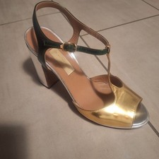 sandali donna tacco alto oro