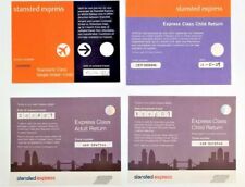 Ferrovie. Biglietti treno Stansted Express. 4 tipologie diverse. 2006/2009