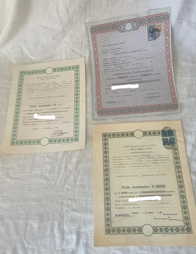 F531 certificati azionari - f531_, 3