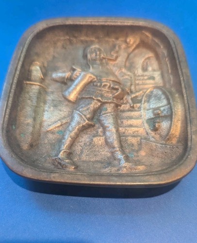 Solid bronze rectangle pin - bronze,