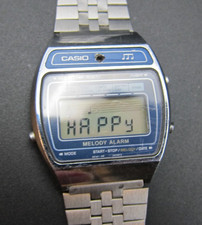 Orologio Uomo Vintage Casio M-1230 Digitale LCD Melodia Sveglia Musicale Giappone Mod. 82