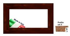 Cornice in legno in  radica opaca per stampe,poster. Spessore cm 3 Misura  30x40