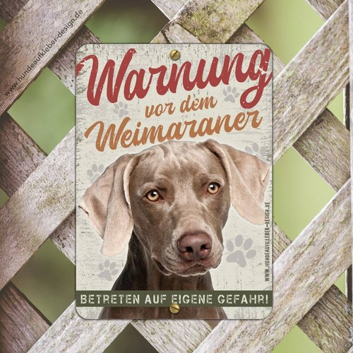 Cartello weimaraner 15x21cm - weimaraner,