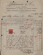 NAPOLI 1919 Fattura SCHIAVONE
