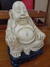 Laughing Buddha Faux Ivory On