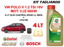 KIT TAGLIANDO OLIO E FILTRI  VW POLO V 1.2 TSI 16V mot CJZ 66KW