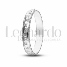 Fedina greca oro bianco 18kt