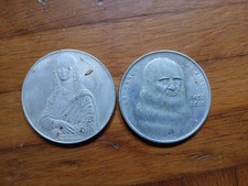 Coppia di monete Leonardo Da