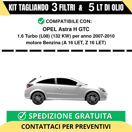 Tagliando per opel - per, astra