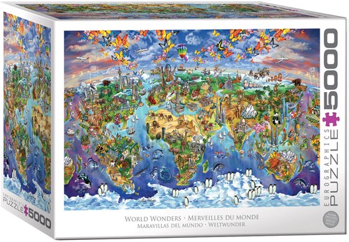 Puzzle 5000 pezzi world - pezzi,