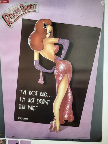 Poster jessica rabbit 1987 - poster,