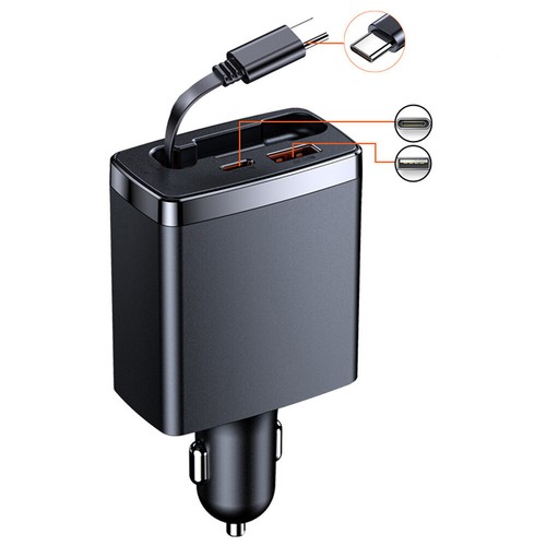 Retractable car chargers in - car,