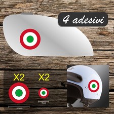 4 adesivi sticker tricolore italiano coccarda italia in vinile moto auto a0023