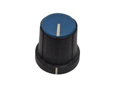 Black D-Shaft Knob with Blue
