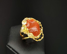 Anello donna corallo rosso