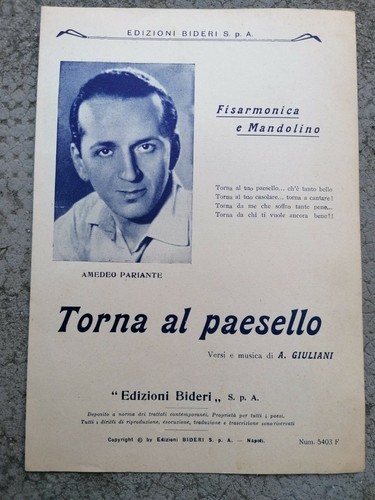 Spartito torna paesello - paesello,