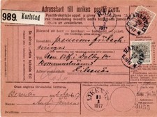 SWEDEN: Official parcel