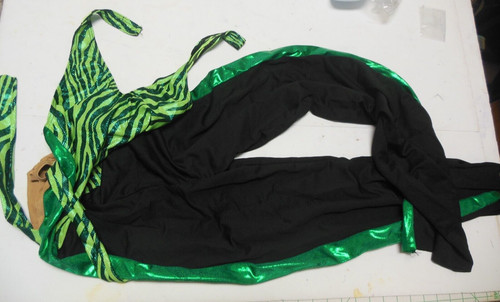 Costume jazz verde halter - costume,
