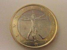 MONETA DA 1 EURO ITALIA UOMO
