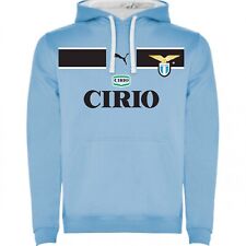 FELPA LAZIO calcio vintage cirio anni 90 con cappuccio in stile maglia scudetto
