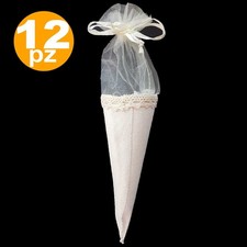 BOMBONIERA CONI BIANCO AVORIO