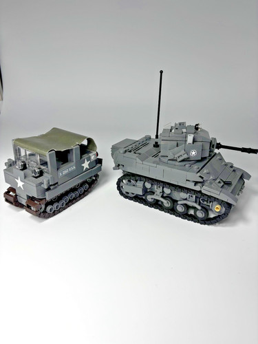 Lego brickmania m5a1 stuart e - lego, brickmania: