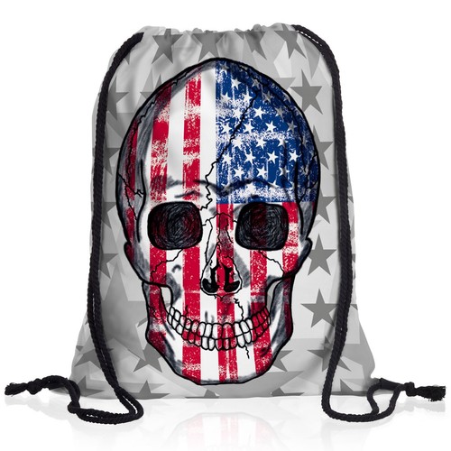 Zaino usa teschio - usa, bandiera