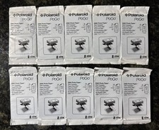 Lotto di 10 Polaroid PoGo 2x3” ZInk carta fotografica inchiostro zero nuove sigillate, 100 fogli