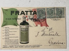 Cartolina Pubblicitaria Fratta Acqua Naturale Italiana F.P. Viaggiata 1930