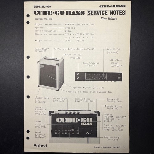 Vintage roland cube basso - vintage,