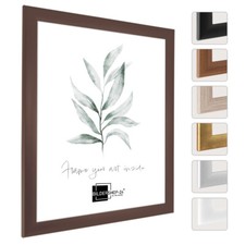 Cornice portafoto Valencia marrone opaco marrone scuro molte misure galleria poster cornice