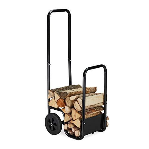 Relaxdays carrello per legna - relaxdays,