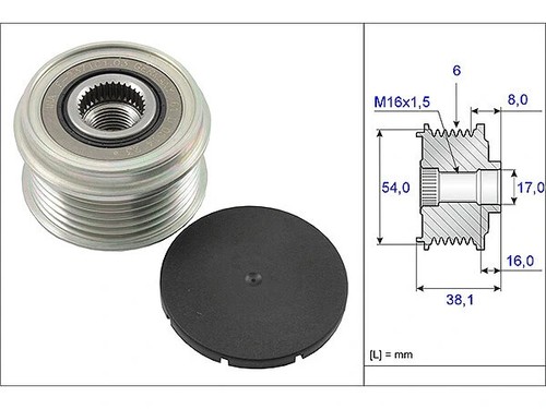 Puleggia alternatore fiat - alternatore,