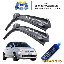 KIT 2 Spazzole Tergicristallo Anteriori FIAT 500/500C 312 2007> FLAT 600 + 350mm