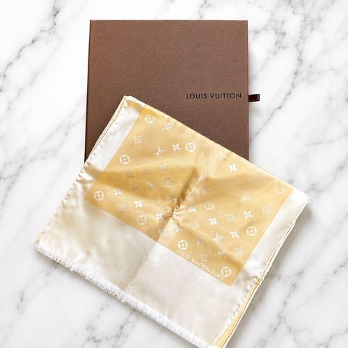 Scialle seta monogramma - , louis