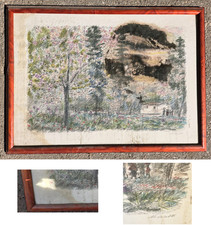 Michele Cascella Litografia - danneggiato - esercizio per bravi restauratori