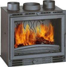Inserto camino caminetto a legna ventilato in ghisa 600 turbo E680MN