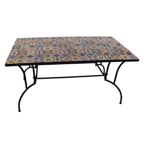 Tavolo con mosaico esterno - tavolo,