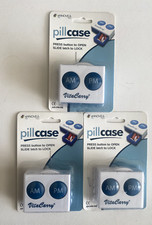 VitaCarry Organizzatore Pillole Pulsante con Blocco di Sicurezza AM/PM (Confezione da 3)