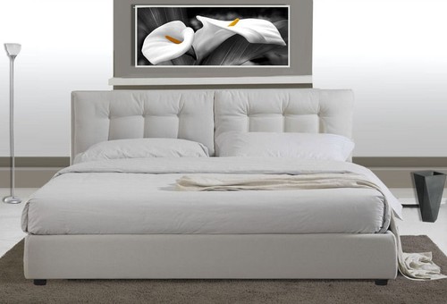 Letto matrimoniale ecopelle - in,
